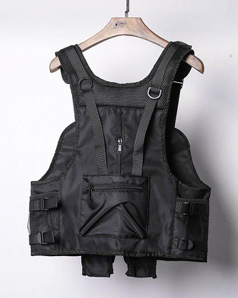 Techwear Mesh Multi-Pocket Tactical Vest