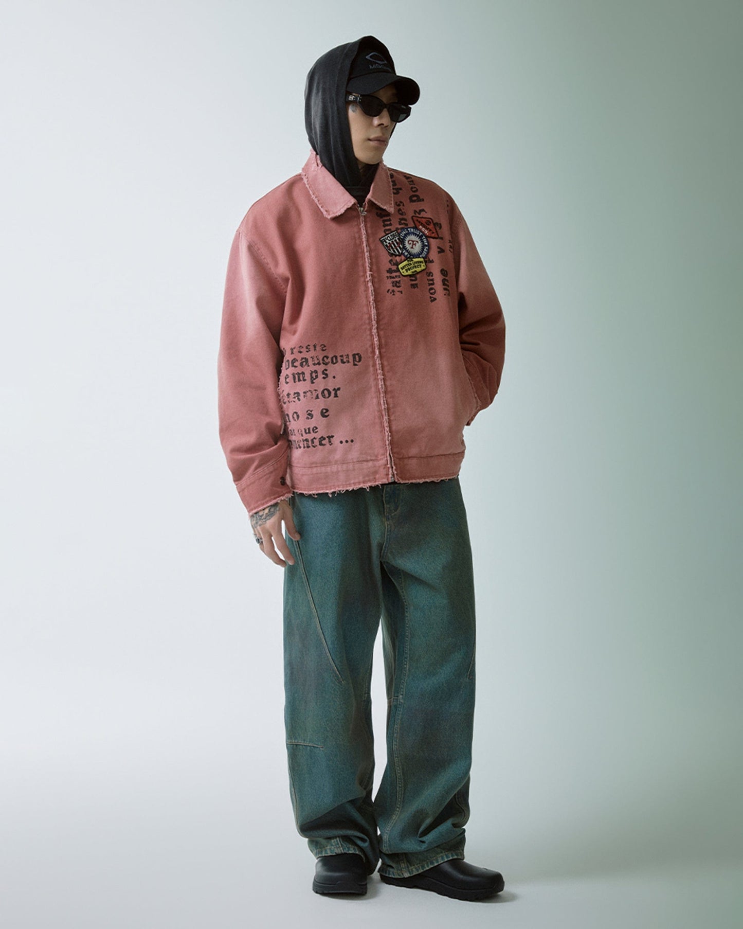 Deconstructed Washed Pants