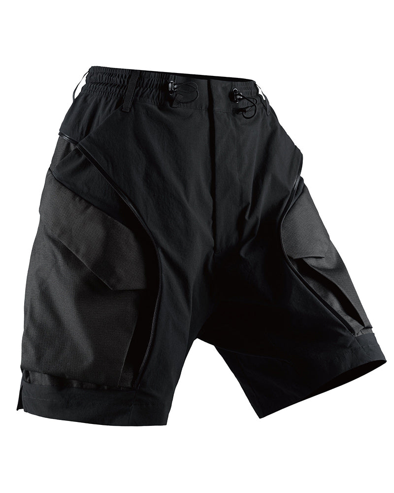 Half-Zip Thermal-Dynamics Techwear Shorts