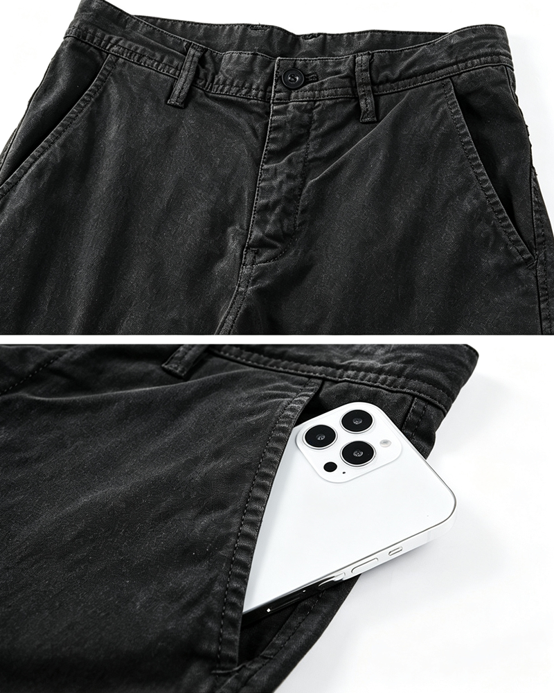 Multi-Pocket Techwear Cargo Cuffed Pants