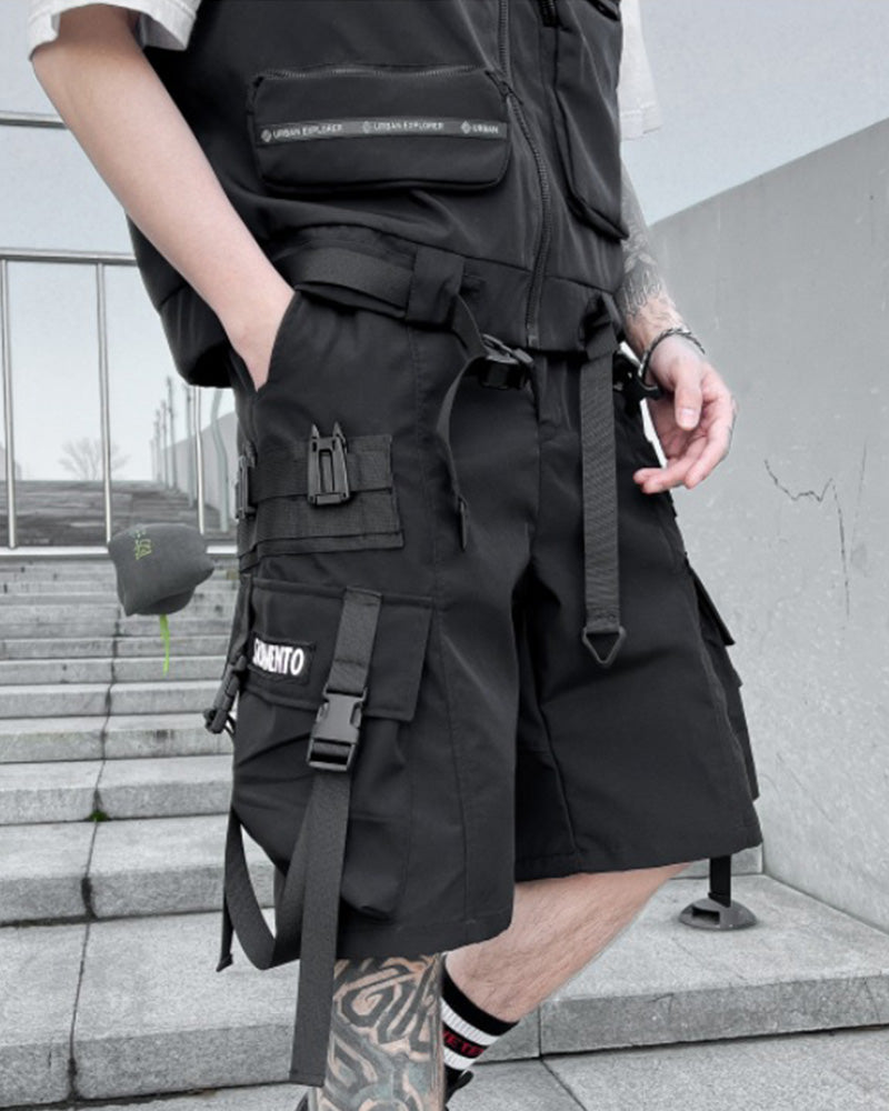 Techwear Multi-Pocket Cargo Shorts