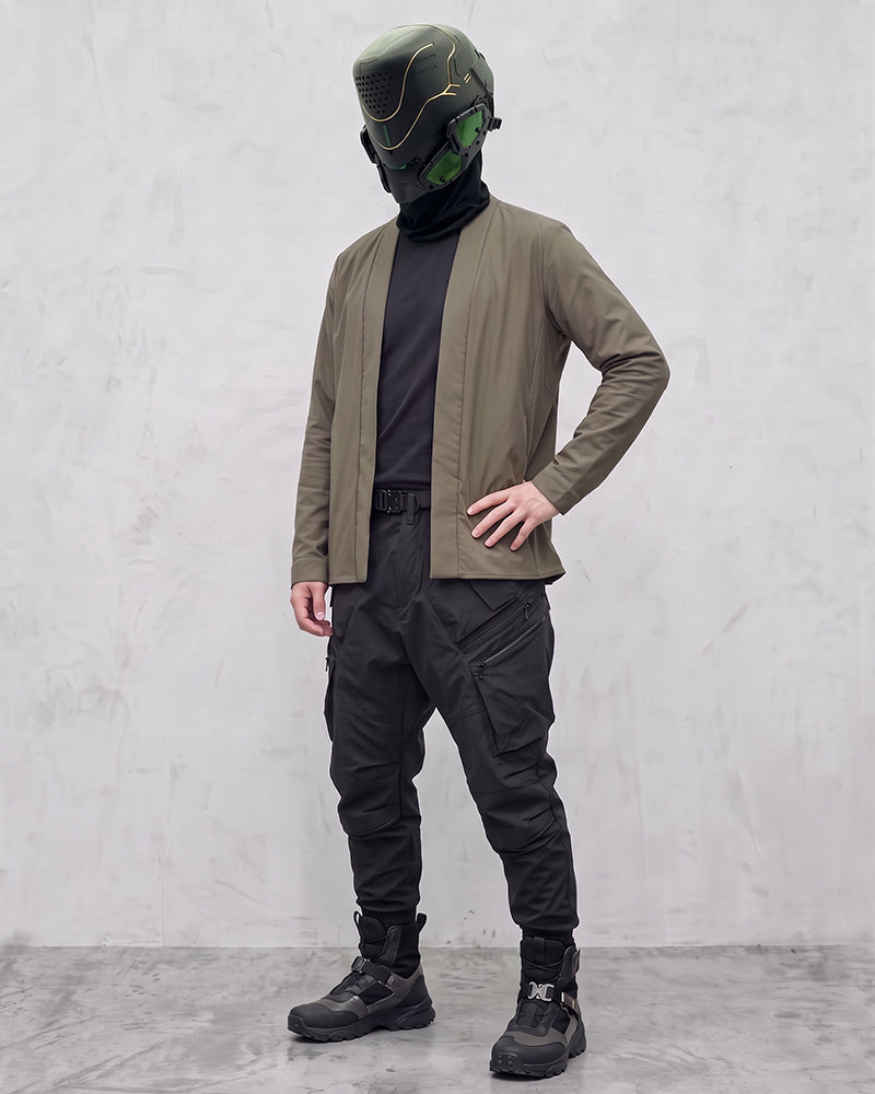 Water-Repellent Elastic Techwear Kimono Jacket