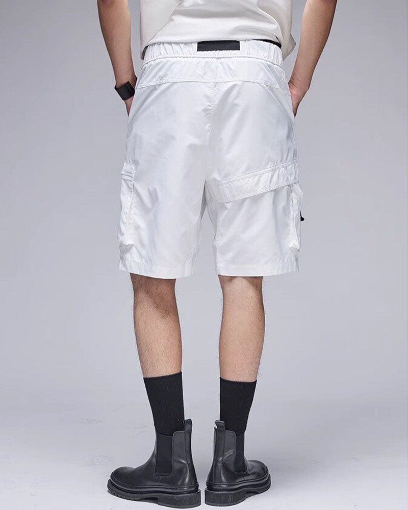 Modern Japanese Techwear Multi-Pocket Cargo Shorts