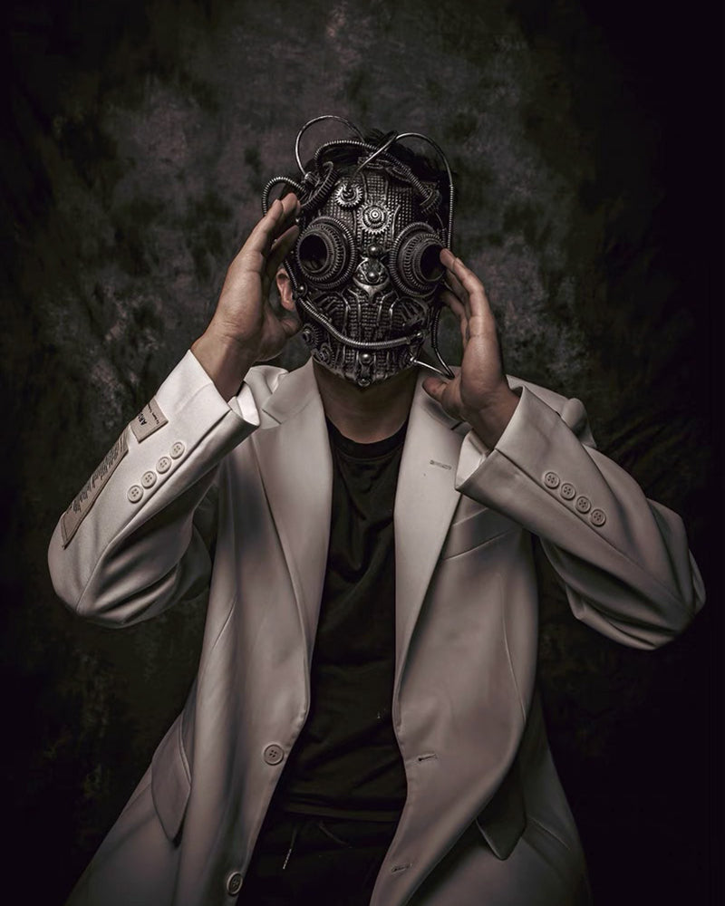 Futuristic Steampunk Gear Mask