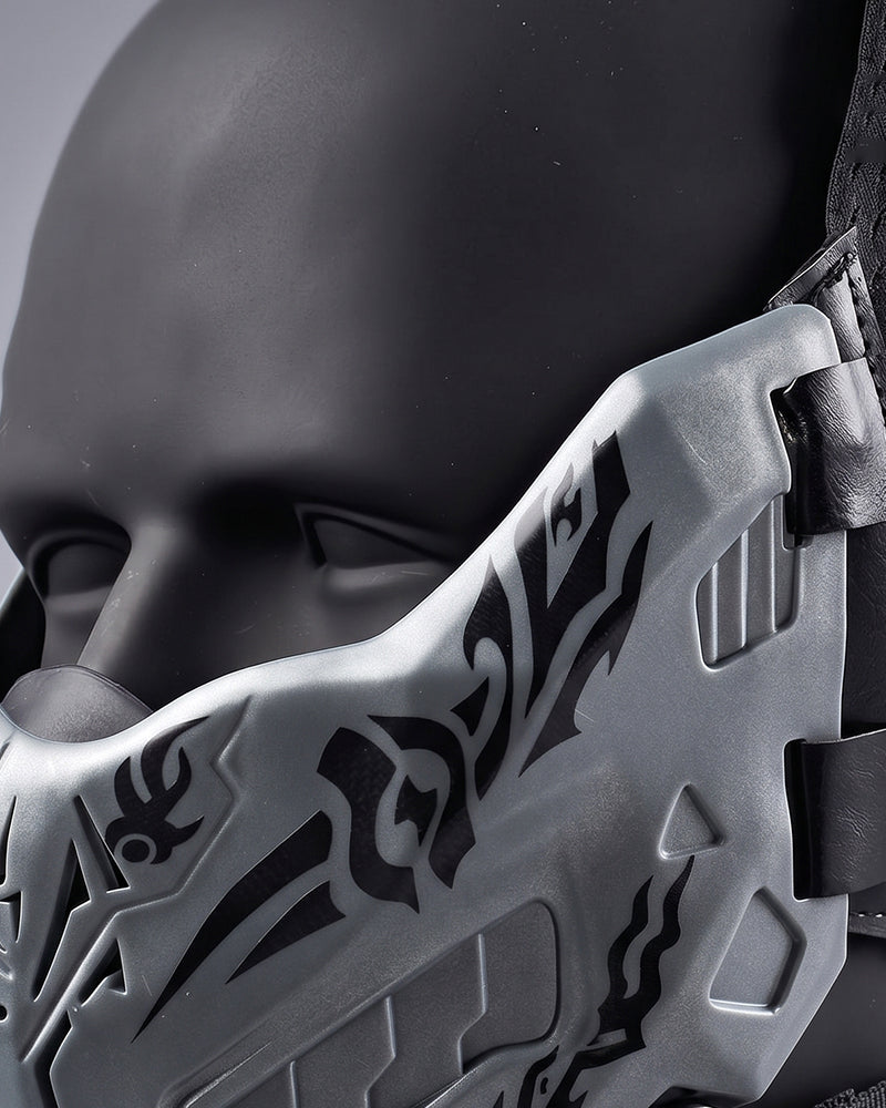 Cyberpunk Tactical Half-Face Mask
