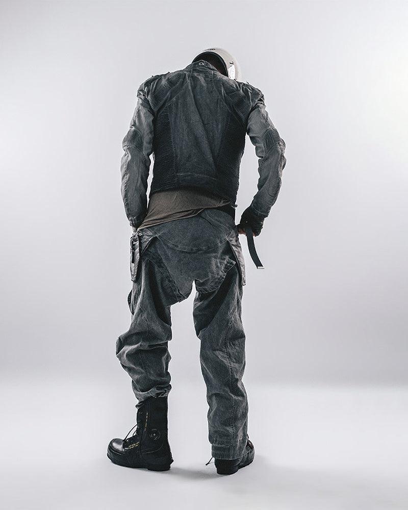 Wasteland Multi-Pocket Wide-Leg Cargo Pants