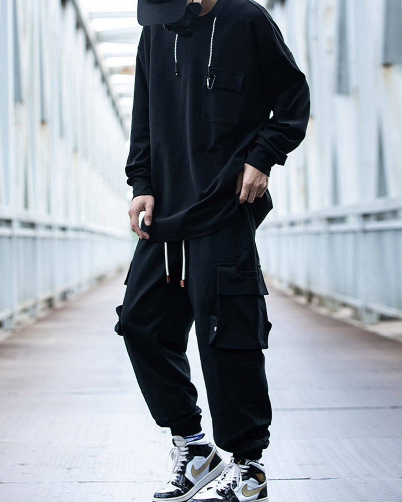Streetwear Loose Large-Pocket Cargo Pants