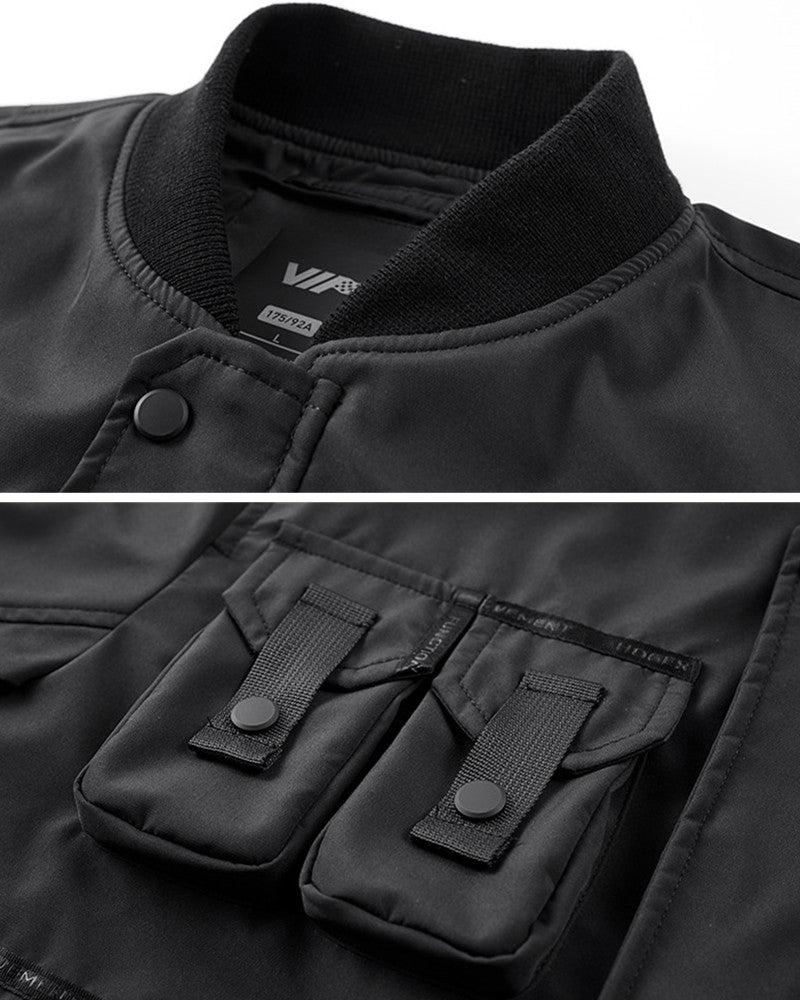 Functional Multi-Pocket Tactical Bomber Jacket