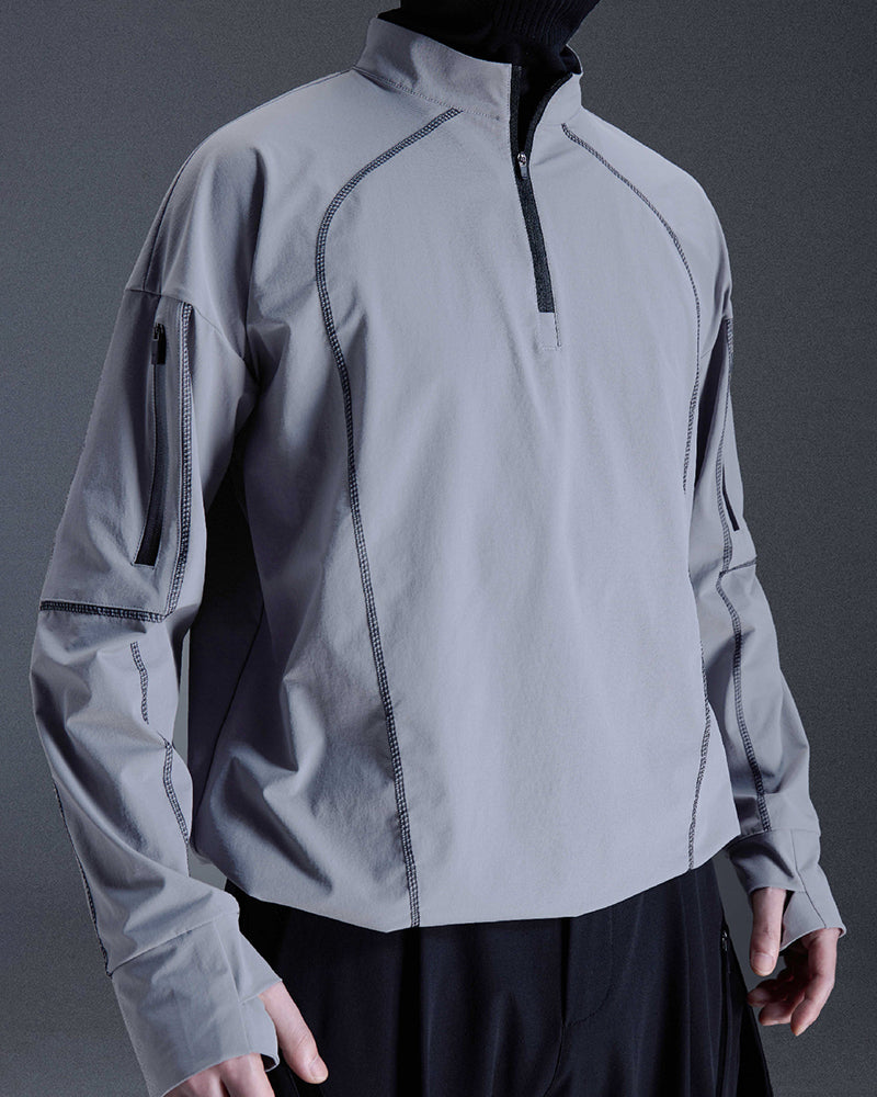 Water-Repellent Hiking Techwear Long-Sleeve Tee