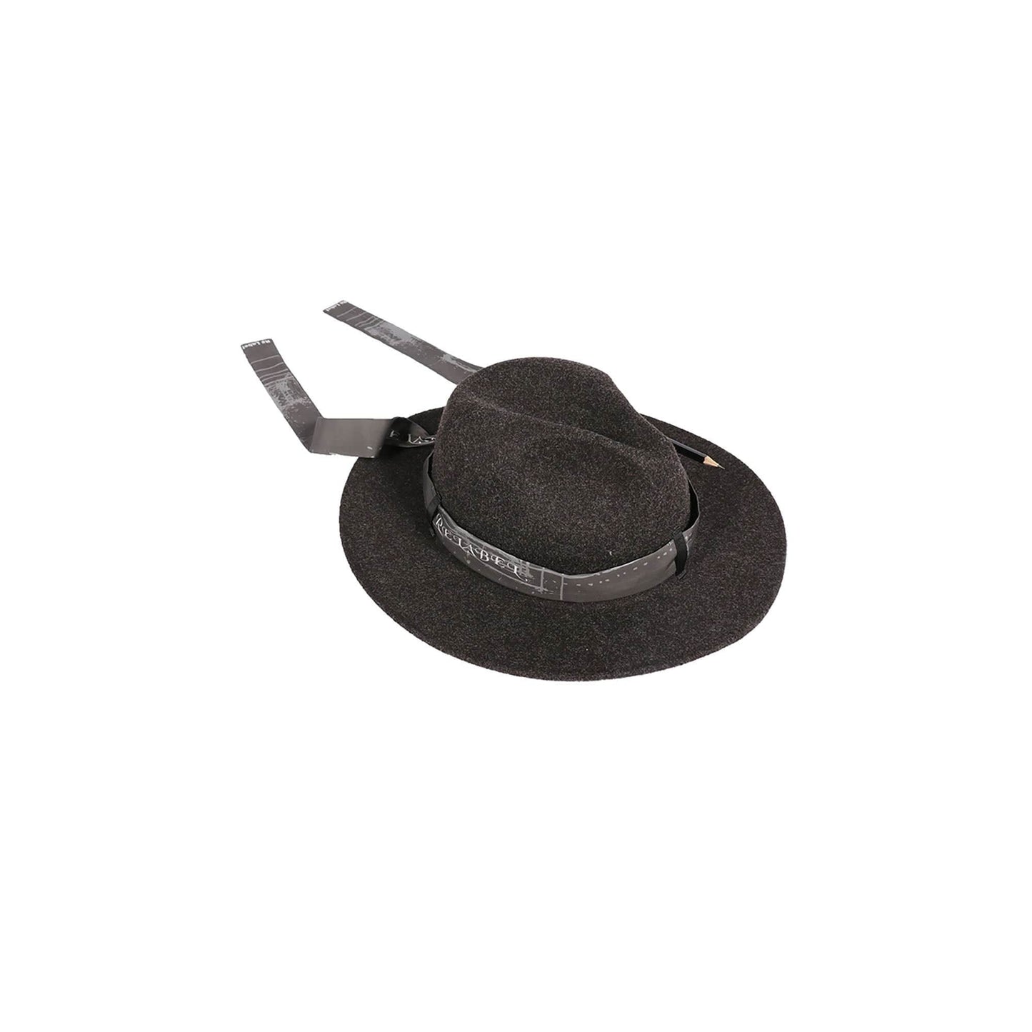 Wool Felt Detachable Silk-Scarf Fedora Hat