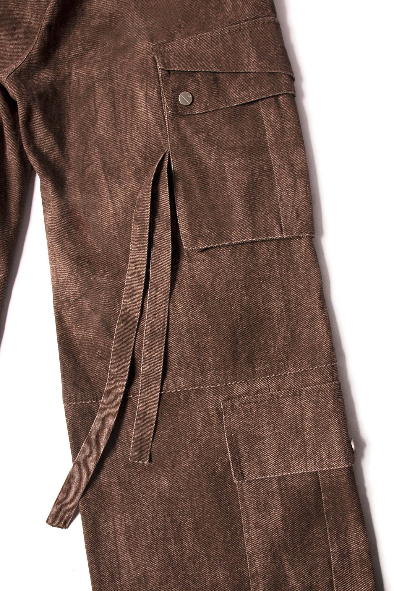 Tie-Dye Multi-Pocket Pleated Straps Cargo