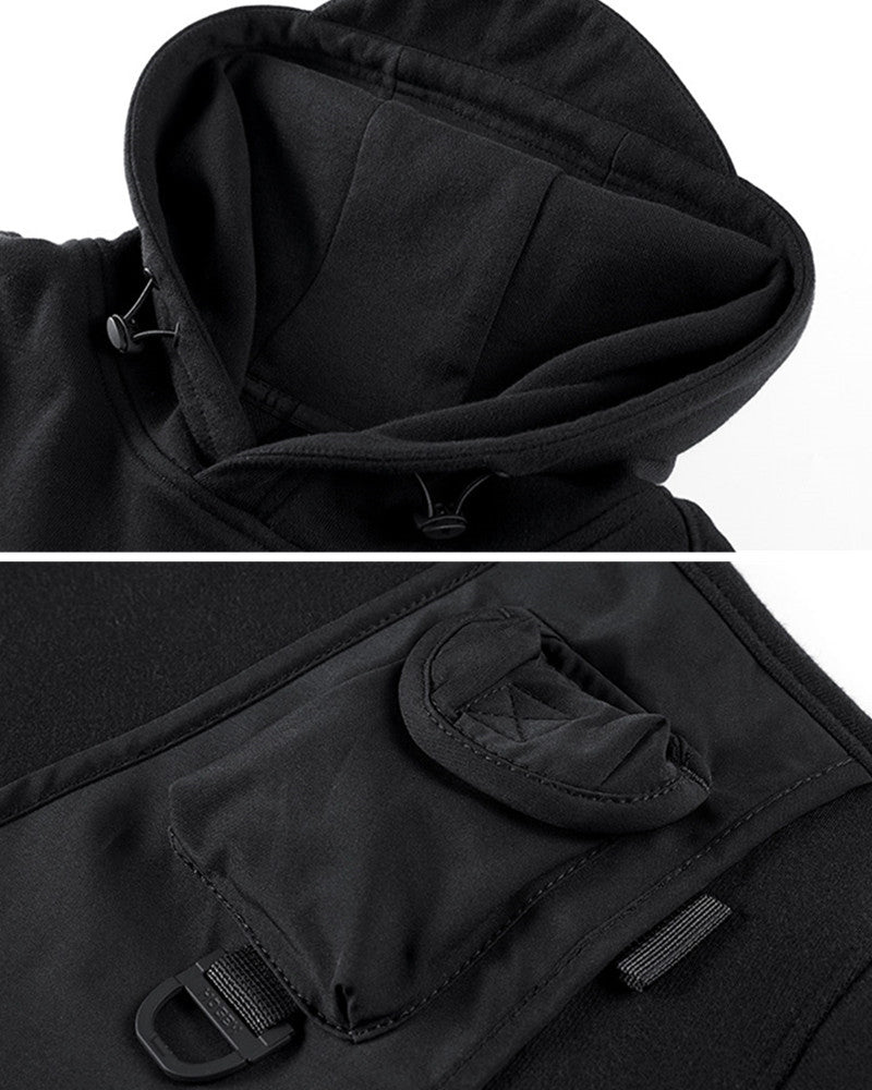 Techwear Fake Two Vest Tactical Hoodie