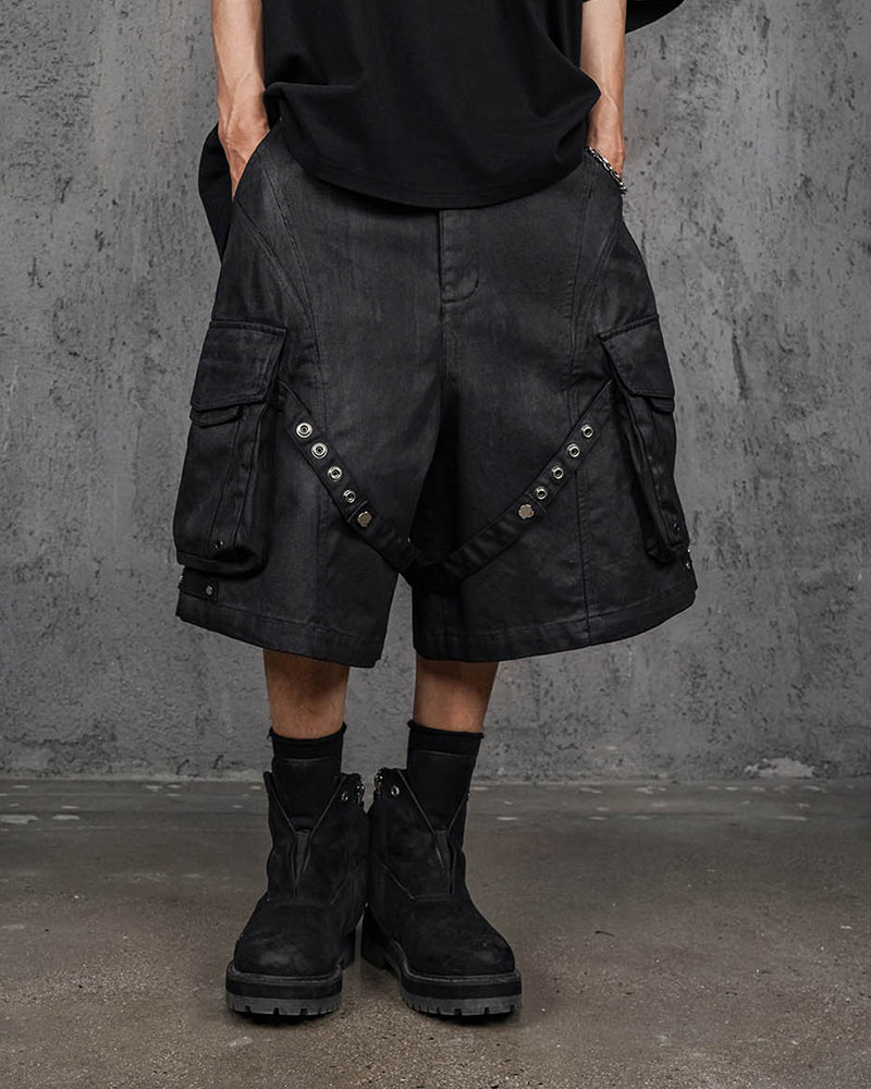 Bandaged Waxed Shorts