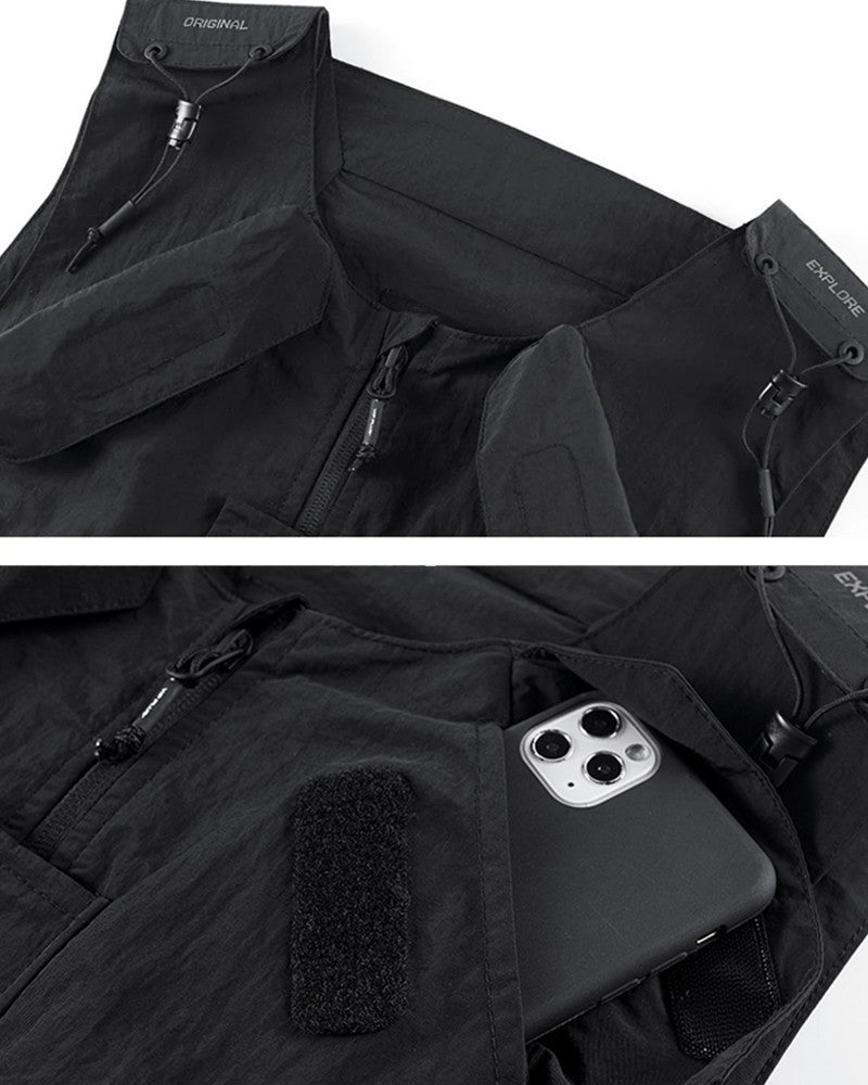 Functional Splicing Sports Cargo Vest