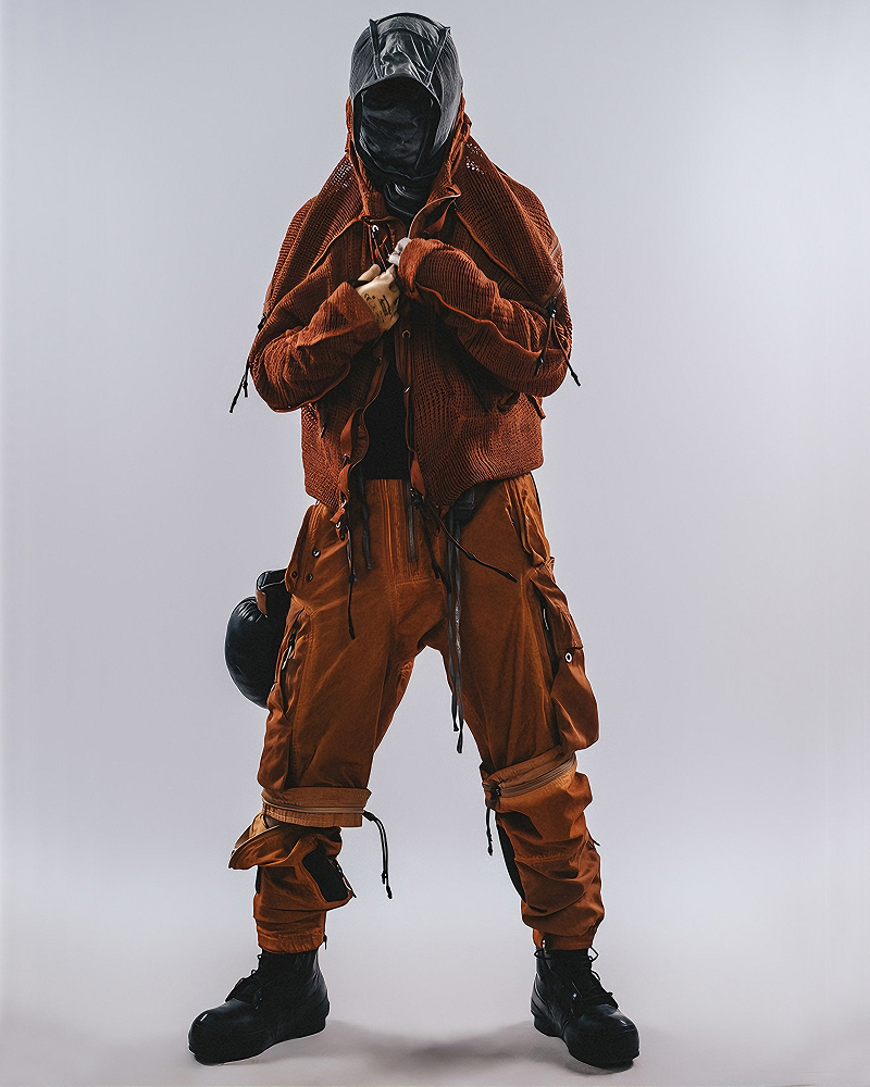 Wasteland Transformable Geometric Mesh Coat