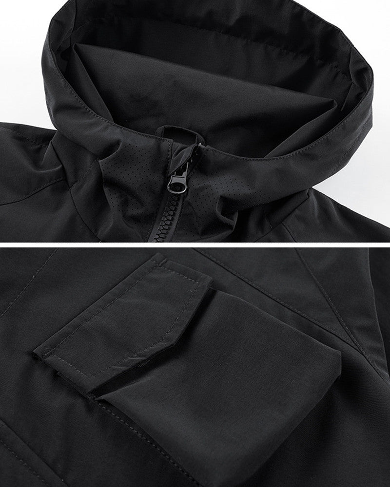 Functional Techwear Multi-pocket Hooded Jacket