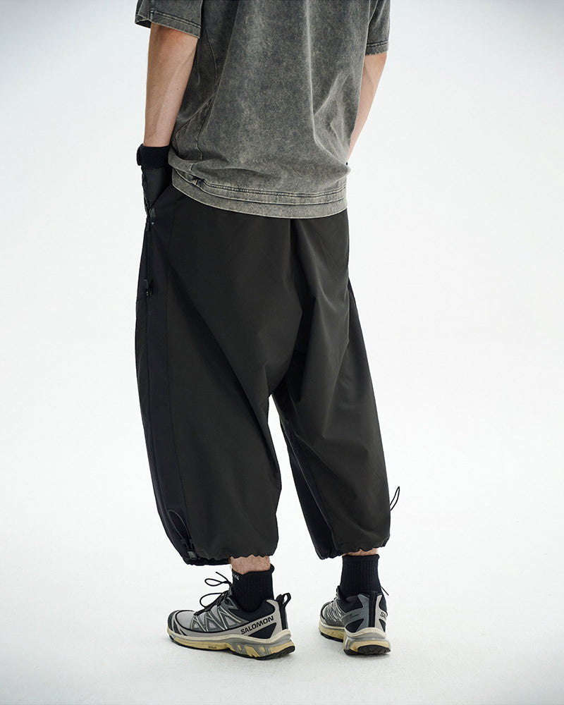 Dual-Zip Water-Repellent Lightweight Techwear Cropped Pants