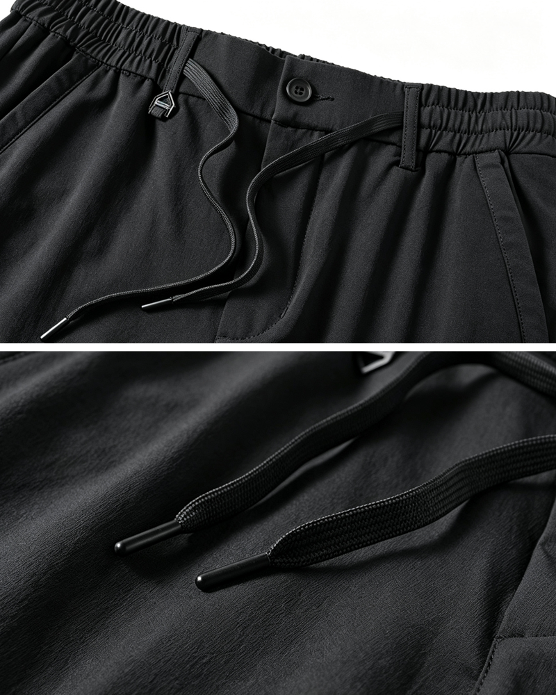Techwear Drawstring Cuff Casual Pants