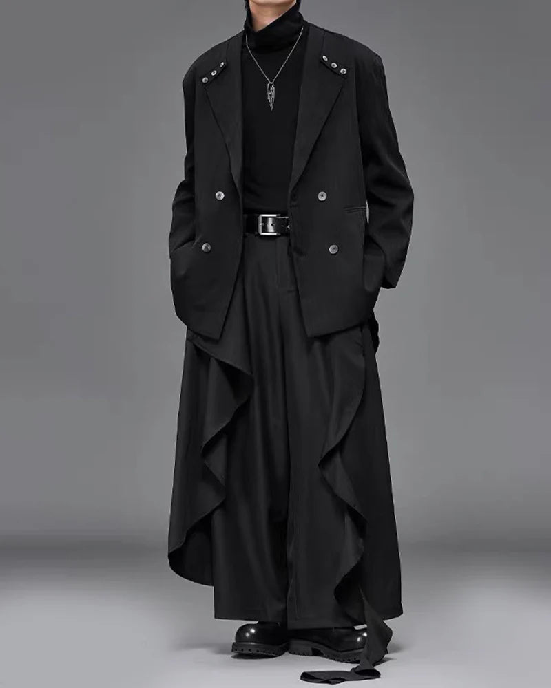 Modern Japanese Wide Leg Vintage Hakama Pants