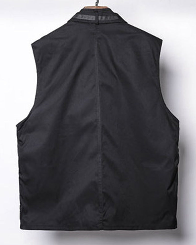 Techwear Multi-Zip Utility Vest