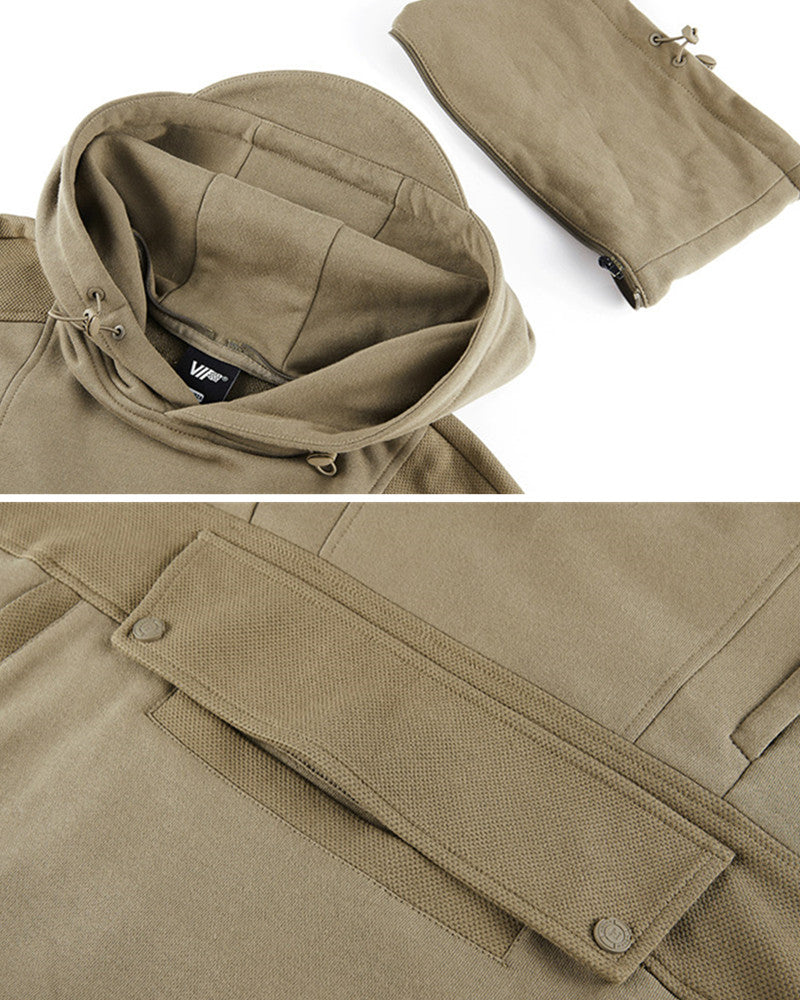 Tactical Multi-Pocket Mask Hoodie