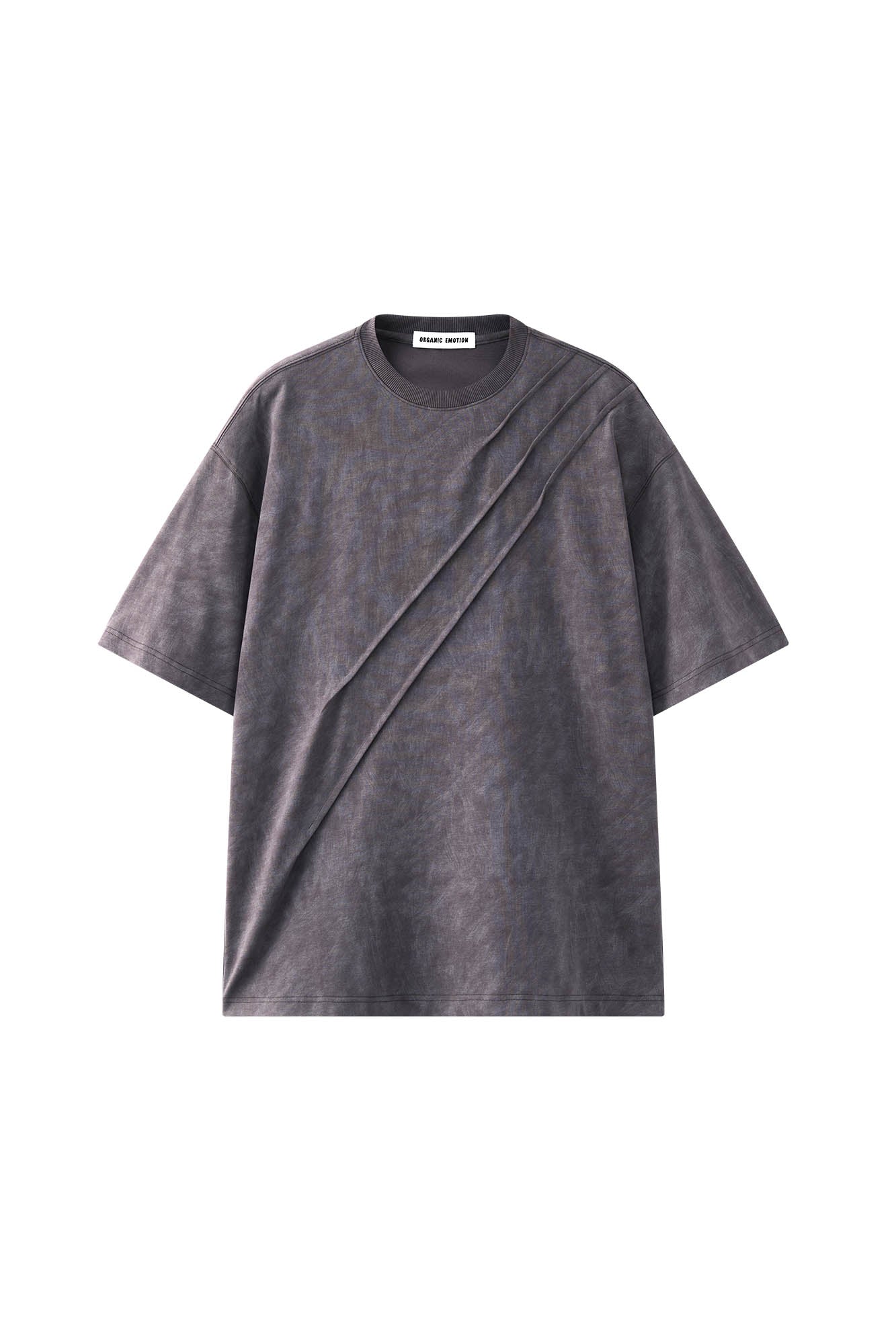 Scratch Spliced Washed T-Shirt