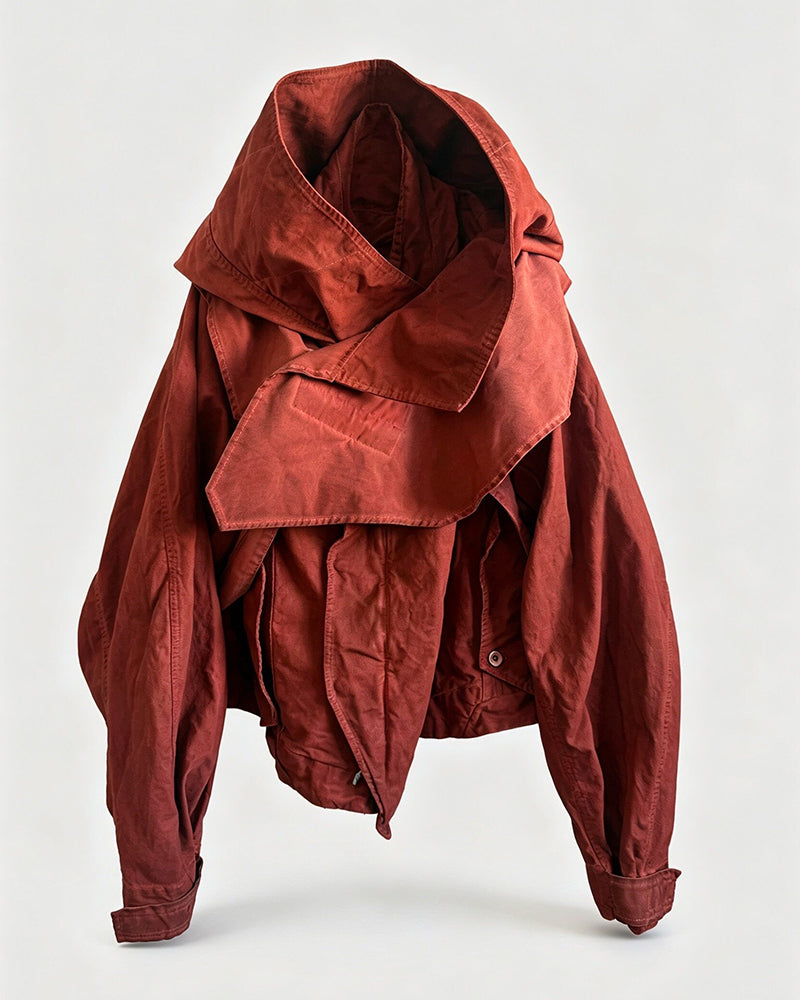 Post-Apocalyptic Patchwork Dirty Wash Jacket