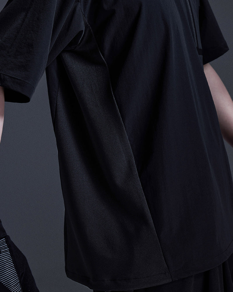 Bonded-Pocket Techwear Short-Sleeve Tee