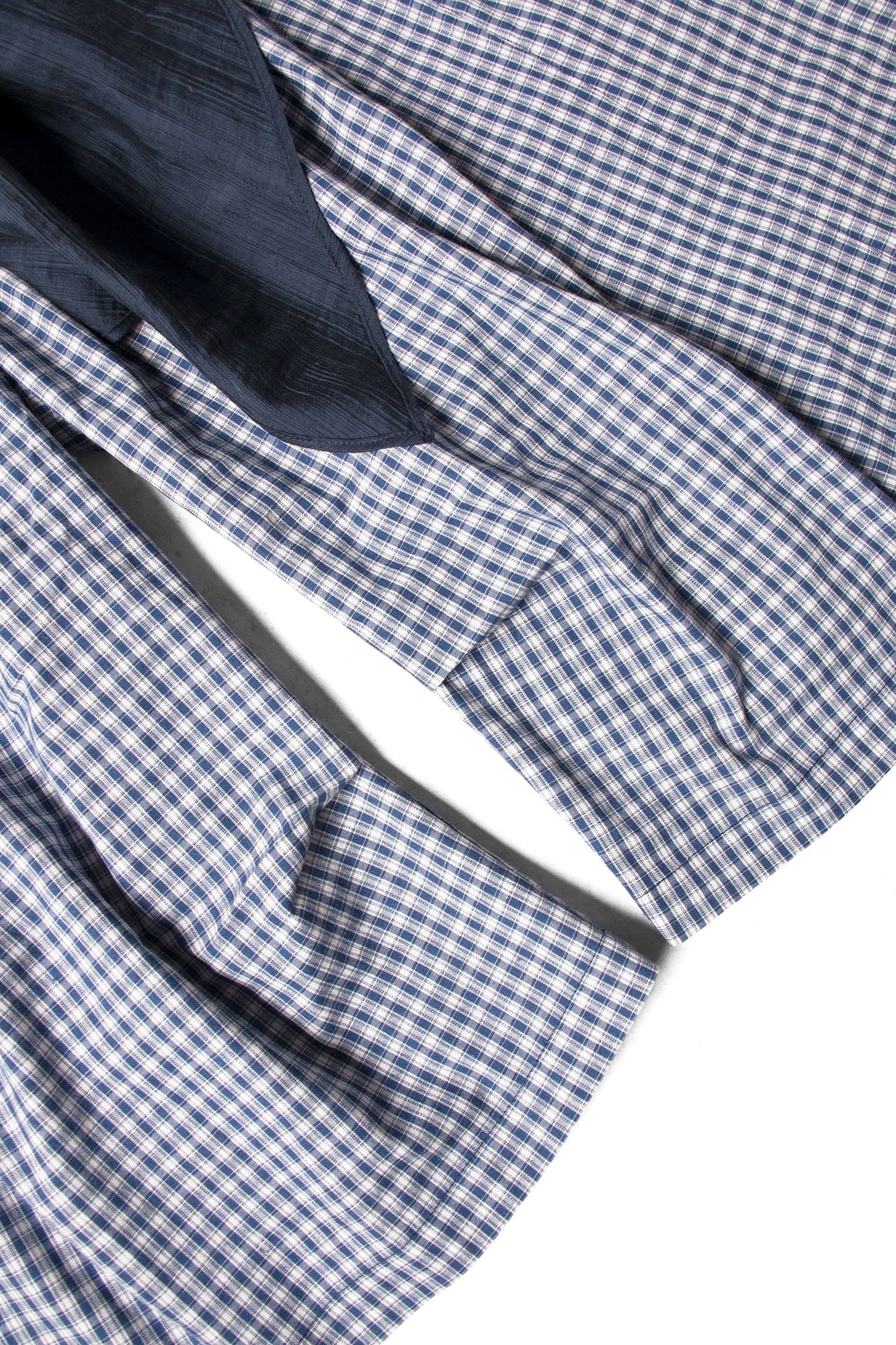 Detachable Scarf Grid Pleated Shorts