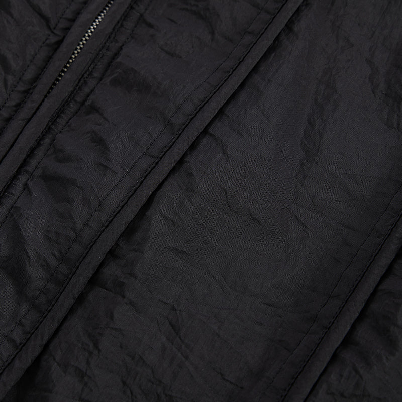 Structured Panel Stand-Collar Puffer