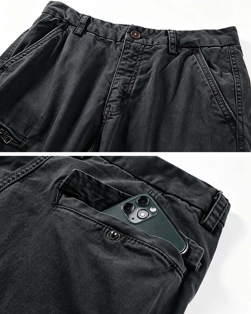 Techwear Paratrooper Cuffed Pants
