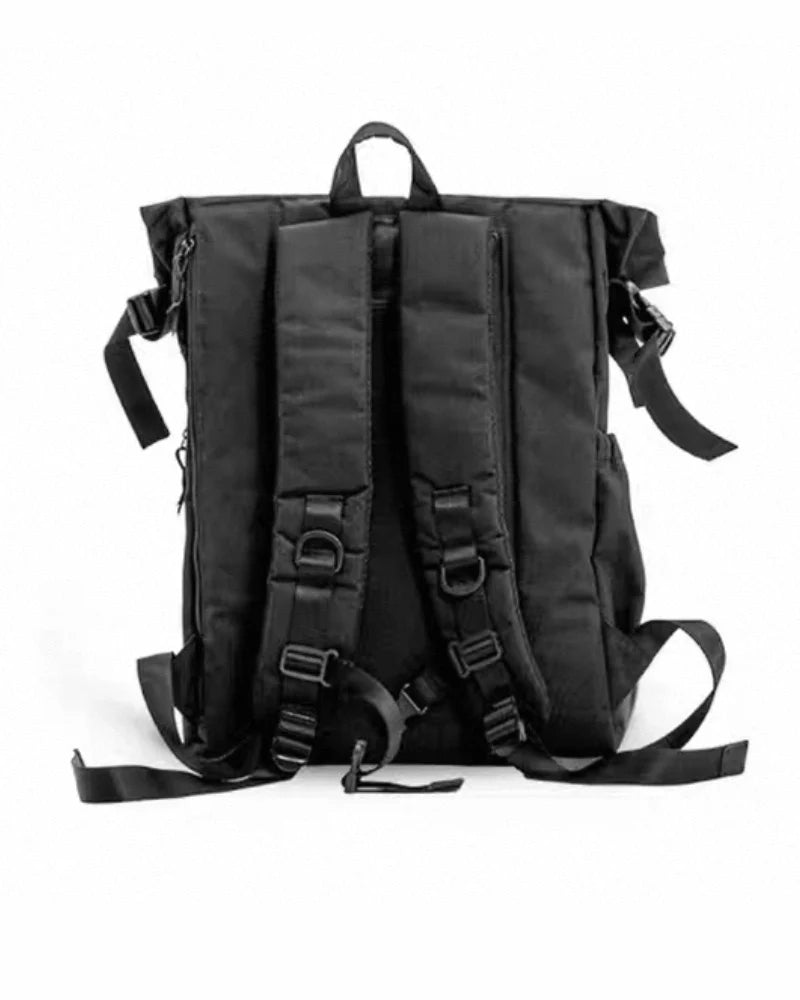 Techwear Roll-Top Tactical Backpack