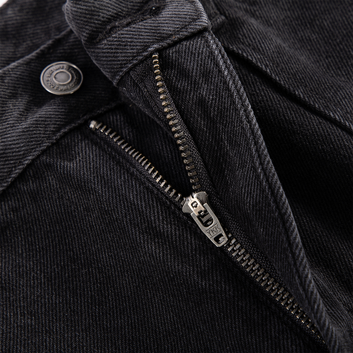 Washed Panel Multi-Pocket Straight-Leg Jeans