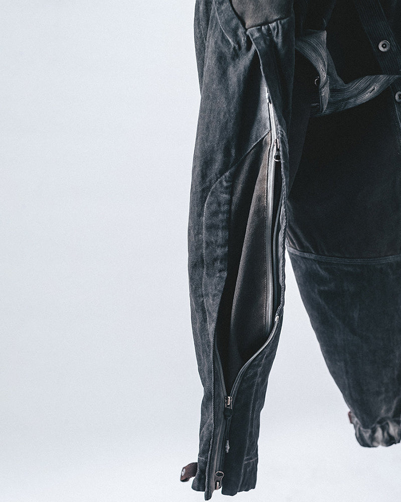 Dystopian Shadow-Wash Tactical Cargo Pants