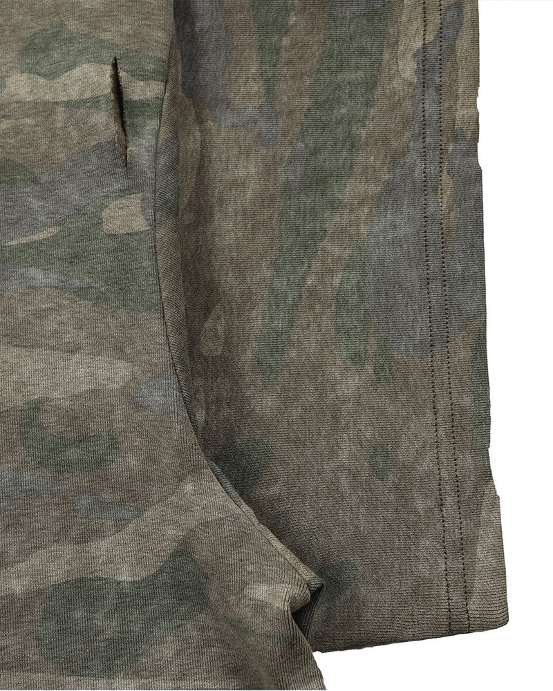 Distressed Camo Oversized T-Shirt