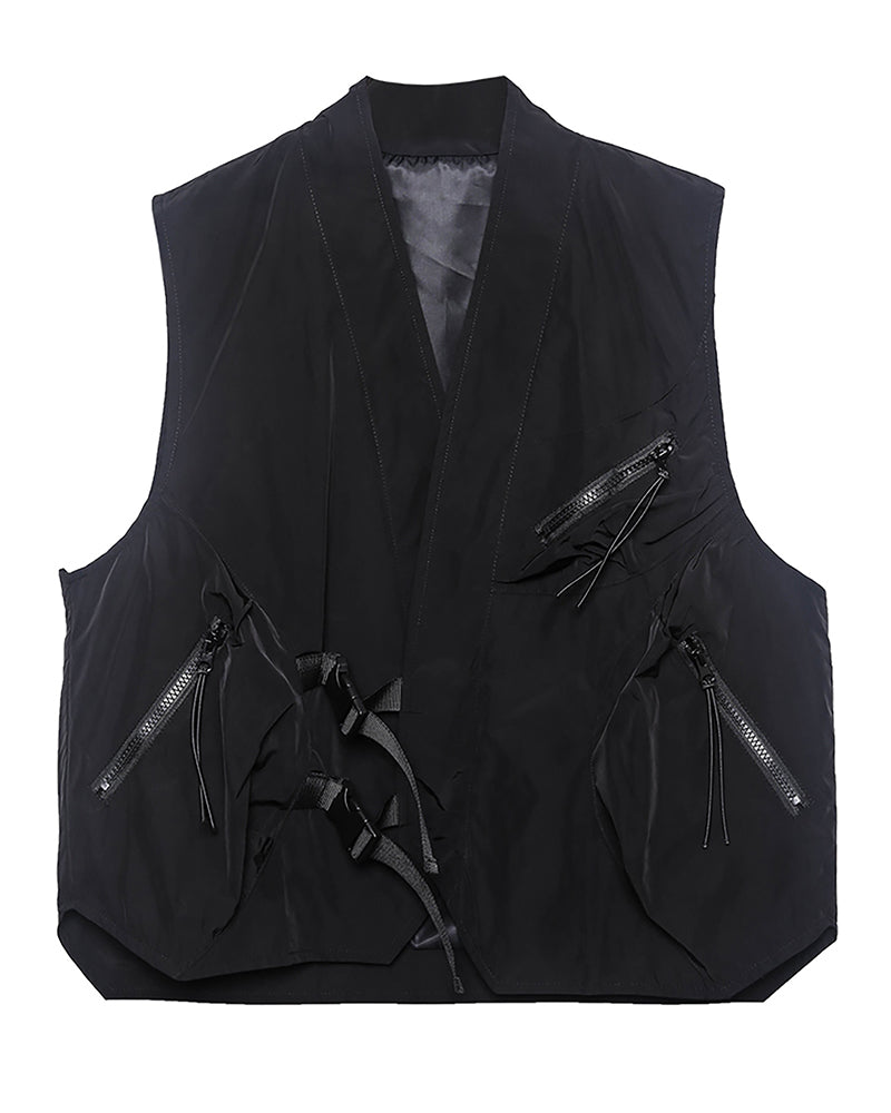 Techwear Darkwear Multi-Pocket Tactical Utility Vest