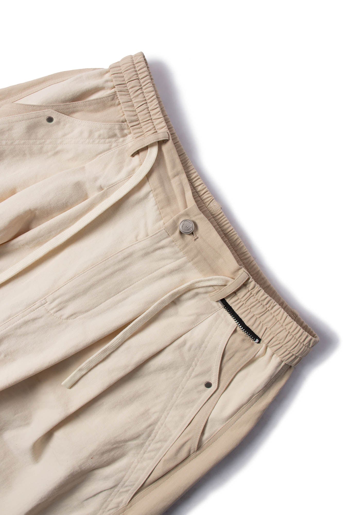Spliced Crinkled Oversized Cargo Pants