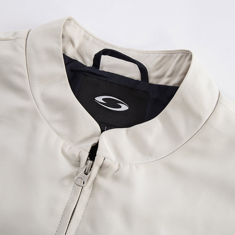 Retro Contrast Racing Patch Jacket