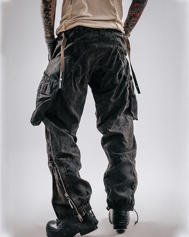 Post-Apocalyptic Distressed Wasteland Tactical Cargo Pants