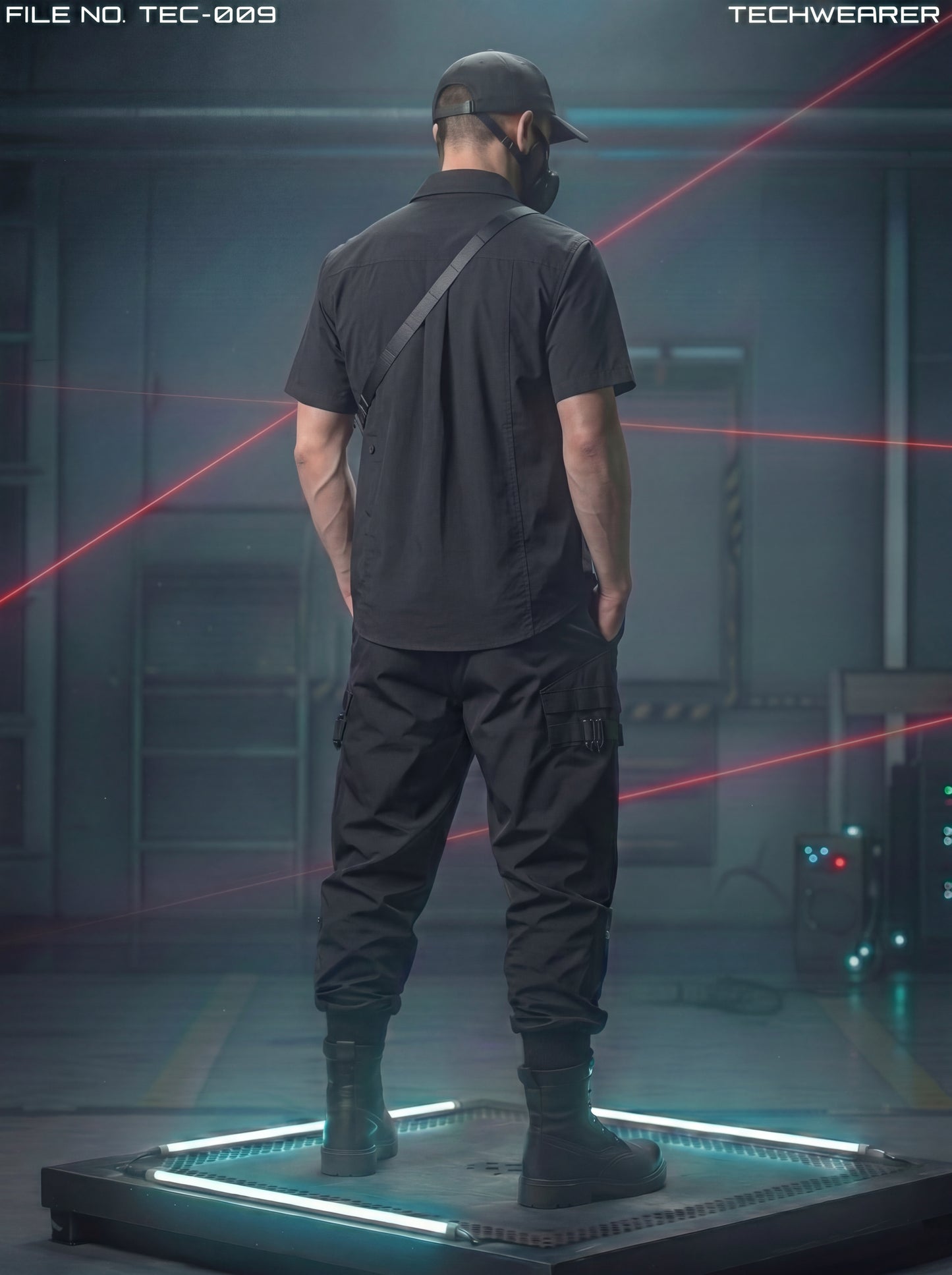 TEC-009｜Cyberpunk Tactical Techwear Set Top / Bottom