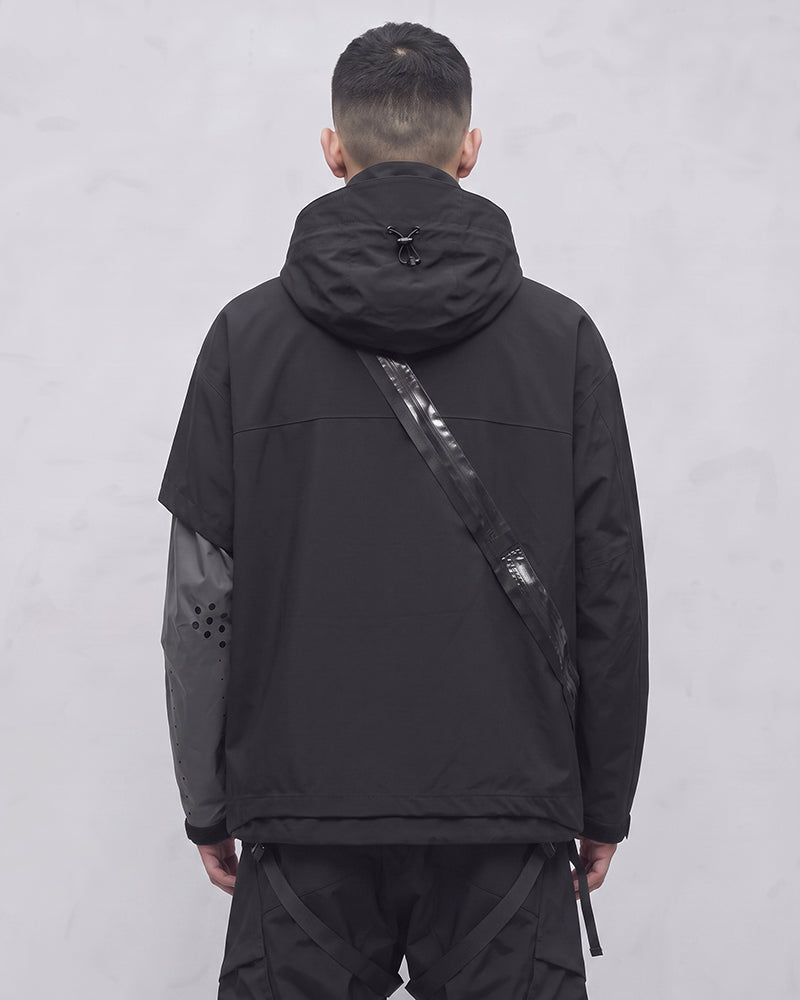 Fully-Taped Quick-Release Hard-Shell Techwear Jacket