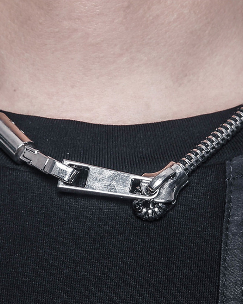 Functional Techwear Zipper Necklace