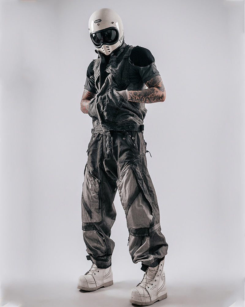 Post-Apocalyptic Men's Techwear Wasteland Cargo Pants