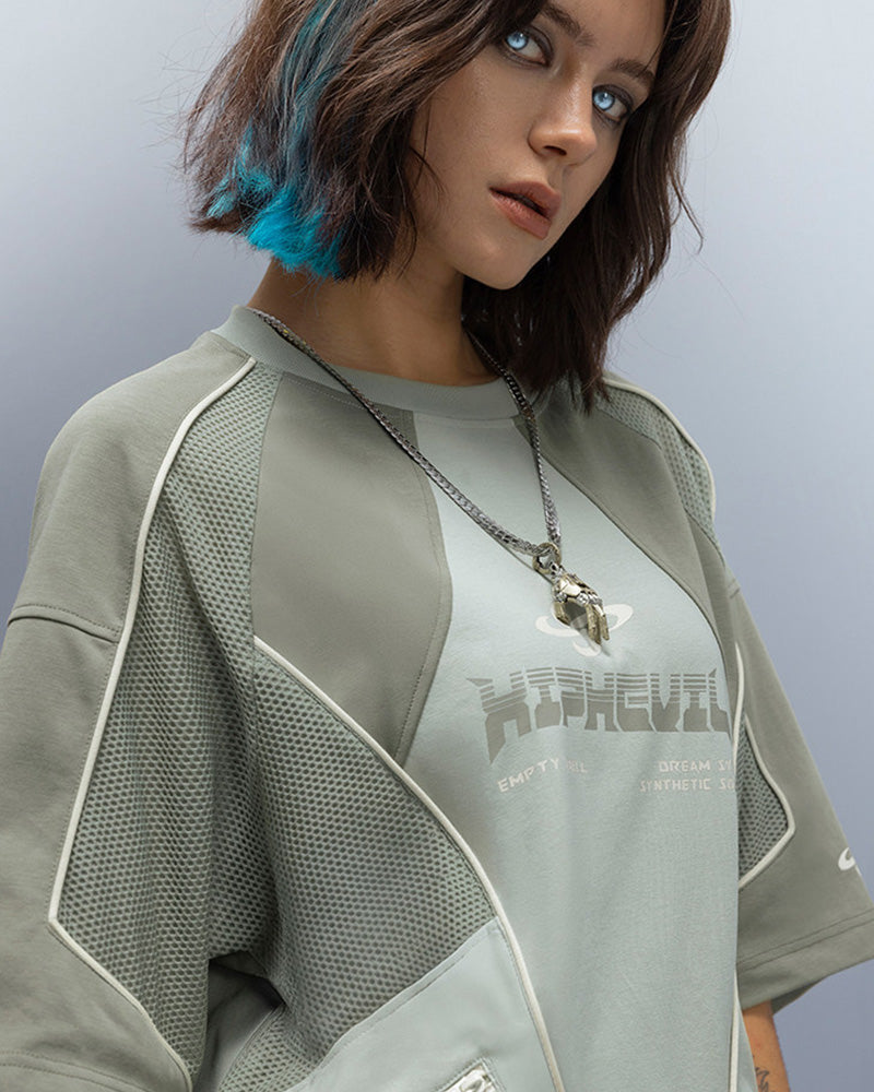 Cyberpunk Grid Dreamweave Quick-Dry T-Shirt