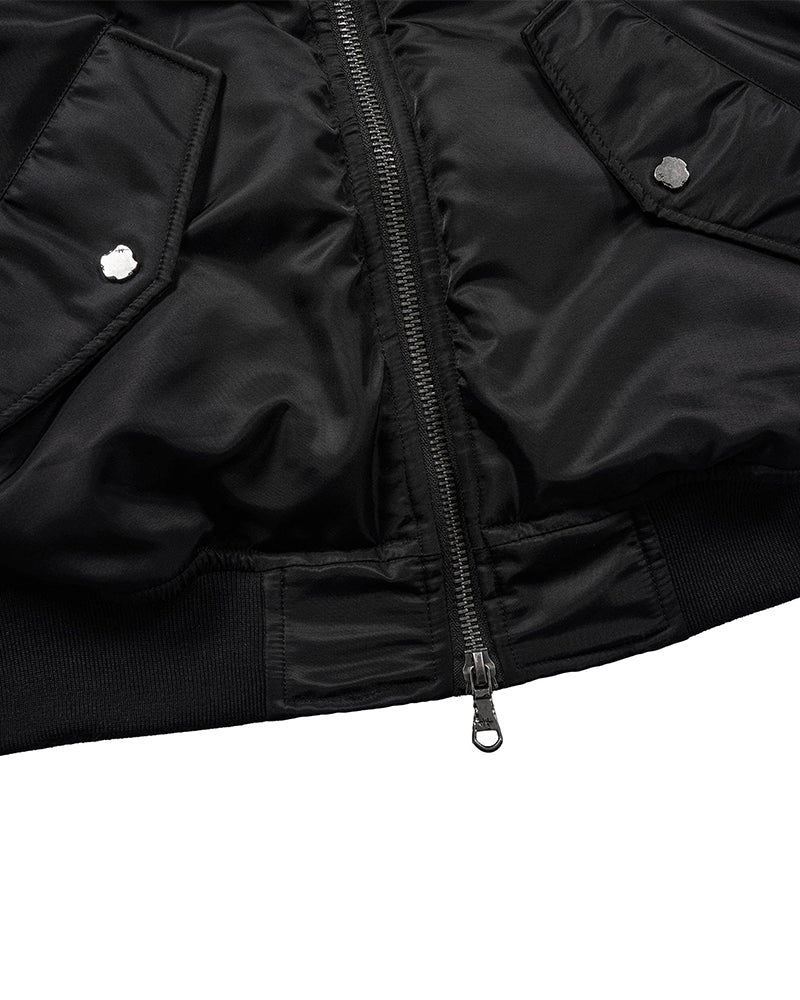 Distressed Bondage MA-1 Jacket Red