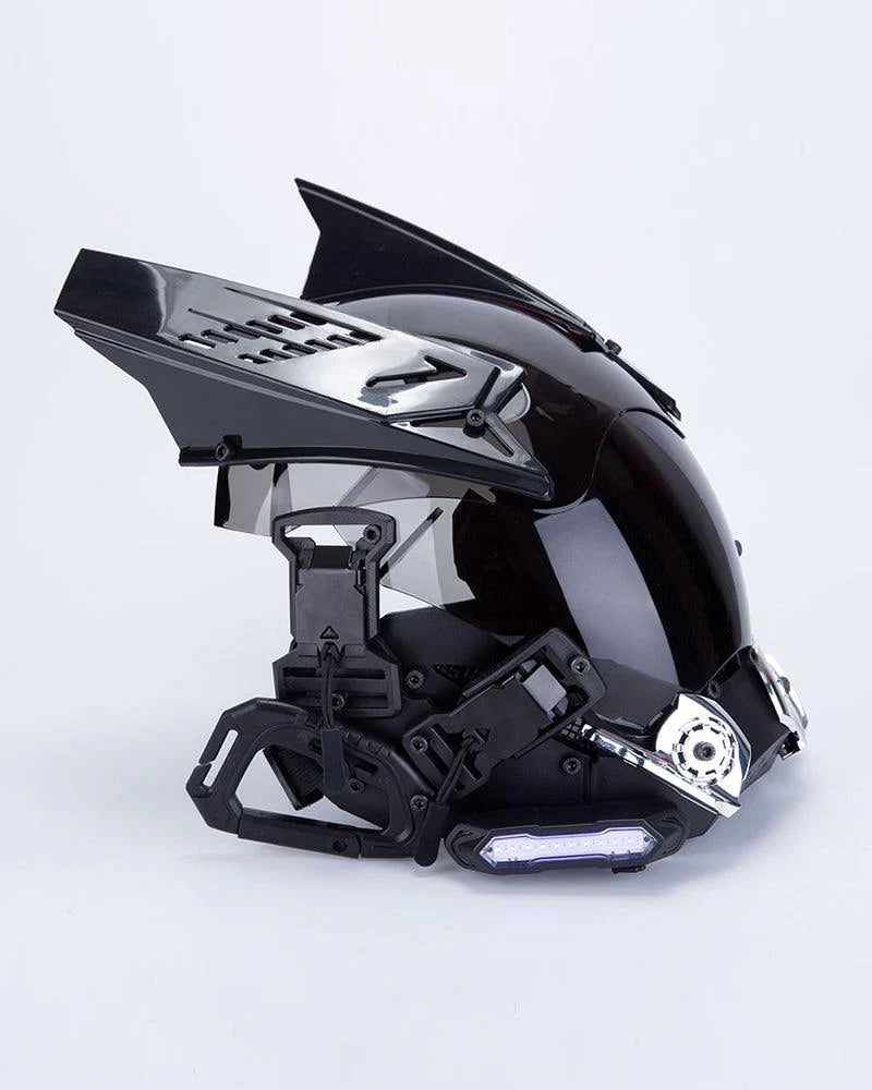 Rhythm Cyberpunk Helmet Mask ( Customizable Text And Image Available)