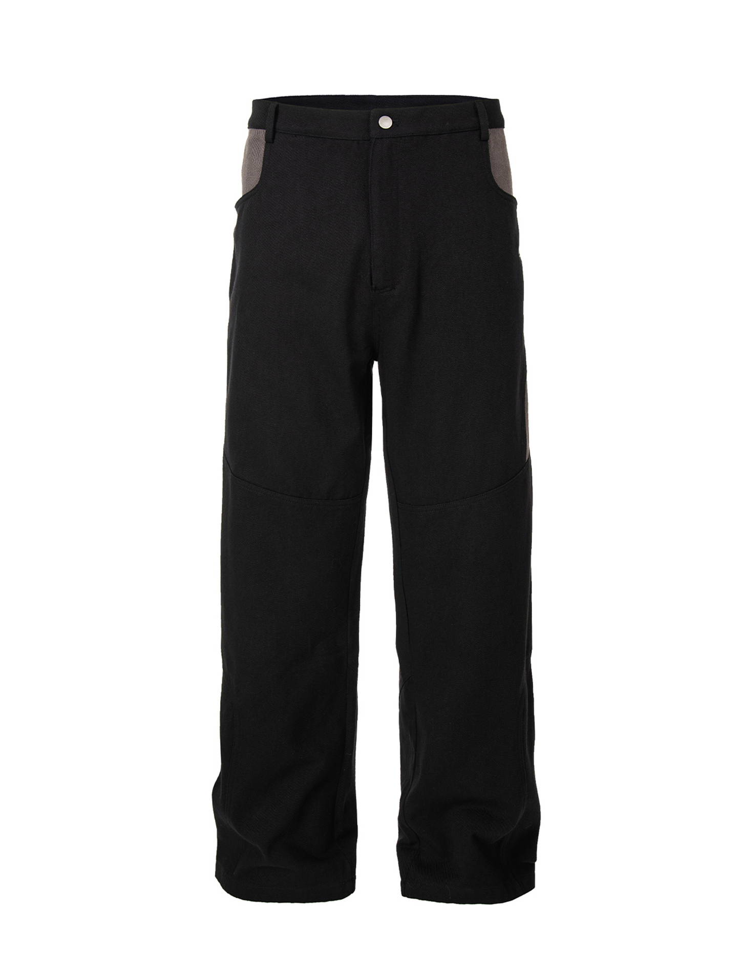 Paneled Contrast Embroidered LOGO Pants