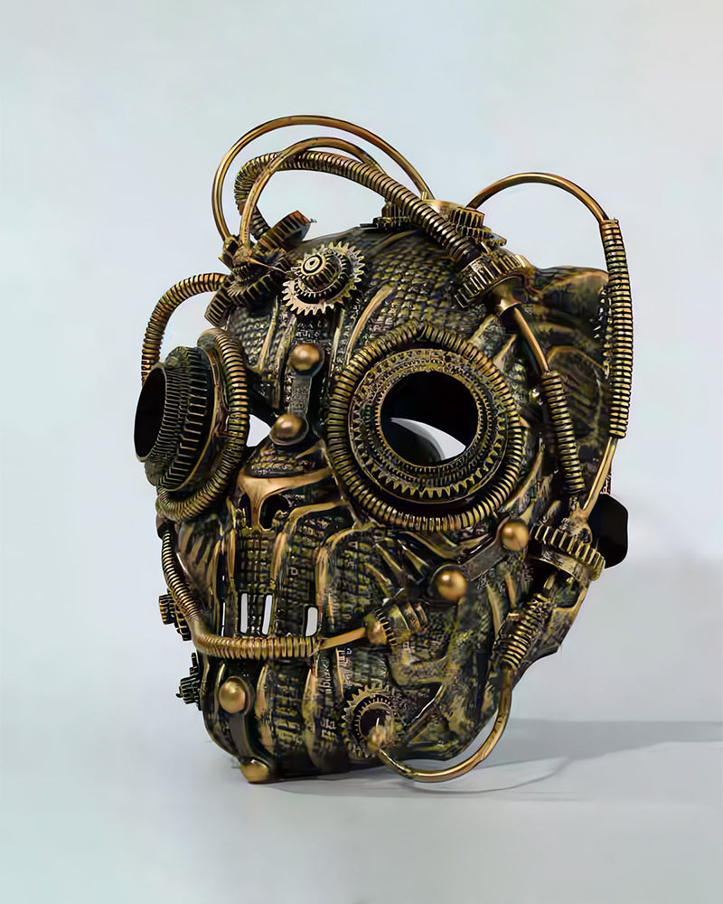 Futuristic Steampunk Gear Mask