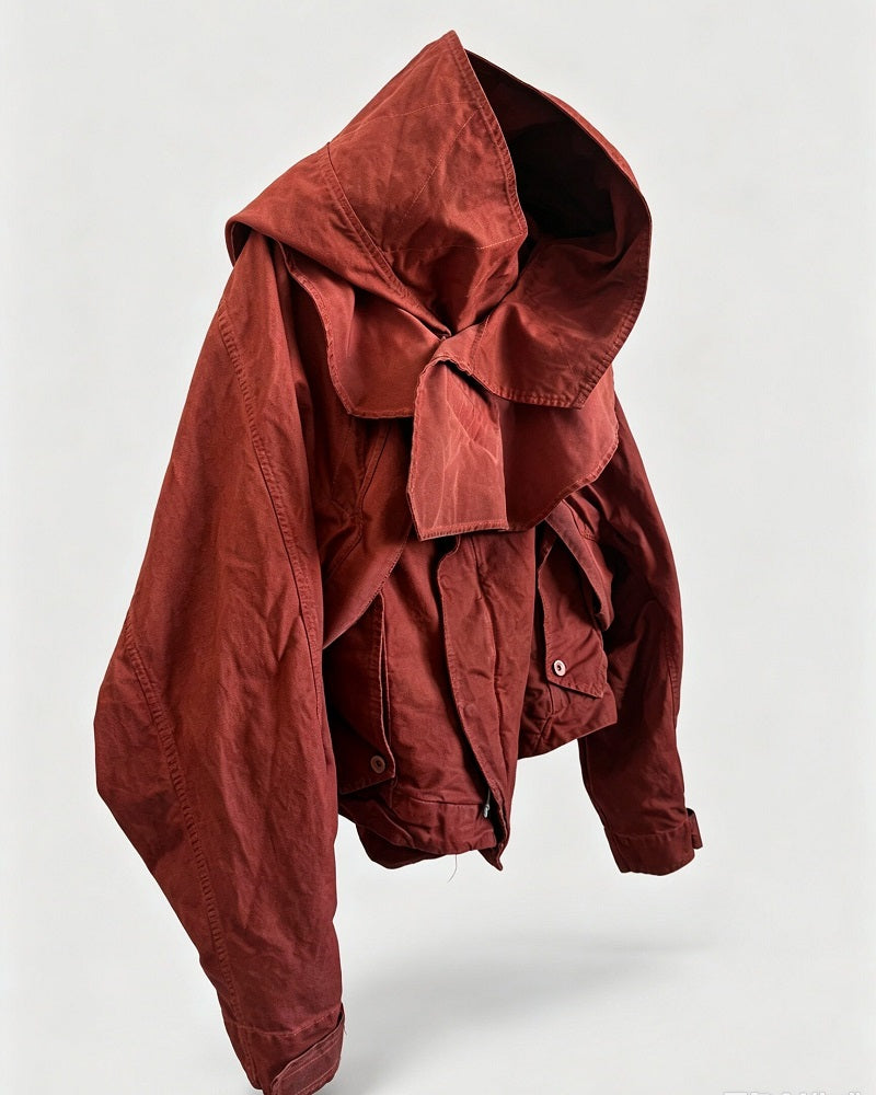 Post-Apocalyptic Patchwork Dirty Wash Jacket
