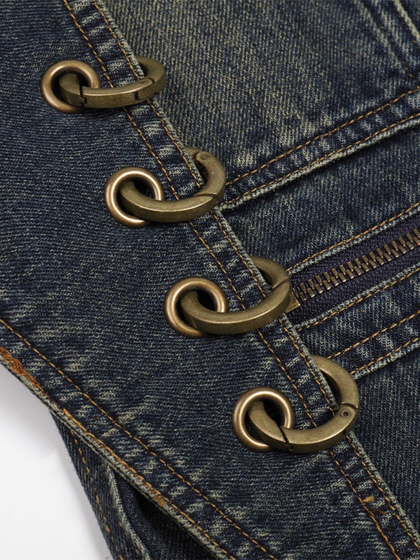 Scimitar Rings Deconstructed Denim Cargo